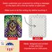 Tibetan Mastiff King Of Mardi Gras Porcelain Ornament Christmas Tree Hanging Decorations For Home Christmas Holiday, Rectangle, Gift, Multicolor_maomaolike.com