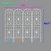 4 Pack Metal Garden Trellis 86.7" X 19.7" Rustproof Trellis For Climbing Plants Outdoor Flower Support Cream White_maomaolike.com