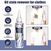 Jue-fish Oil Stain Cleaner, Decontamination Remove Stubborn Oil Stains From Clothes Clean Yellow Clothes Cleaner_maomaolike.com