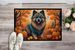 Keeshond Fall Doormat Front Door Mat Indoor Outdoor Rugs For Entryway, Non Slip Washable Low Pile, 24H X 36W_maomaolike.com