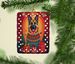 German Shepherd Holiday Christmas Porcelain Ornament Christmas Tree Hanging Decorations For Home Christmas Holiday, Rectangle, Gift, Multicolor_maomaolike.com