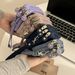 Korean Style Fabric Handheld Coin Purse For Women, Long Fashionable Three-Layer Zipper Capacity Large Screen Phone Key Bag_maomaolike.com