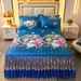 Summer Cooling Skirt Three-Piece Set Machine Washable Ice Silk Bed Sheet Home Use Double Non-Slip Air Conditioning Soft Mat_maomaolike.com