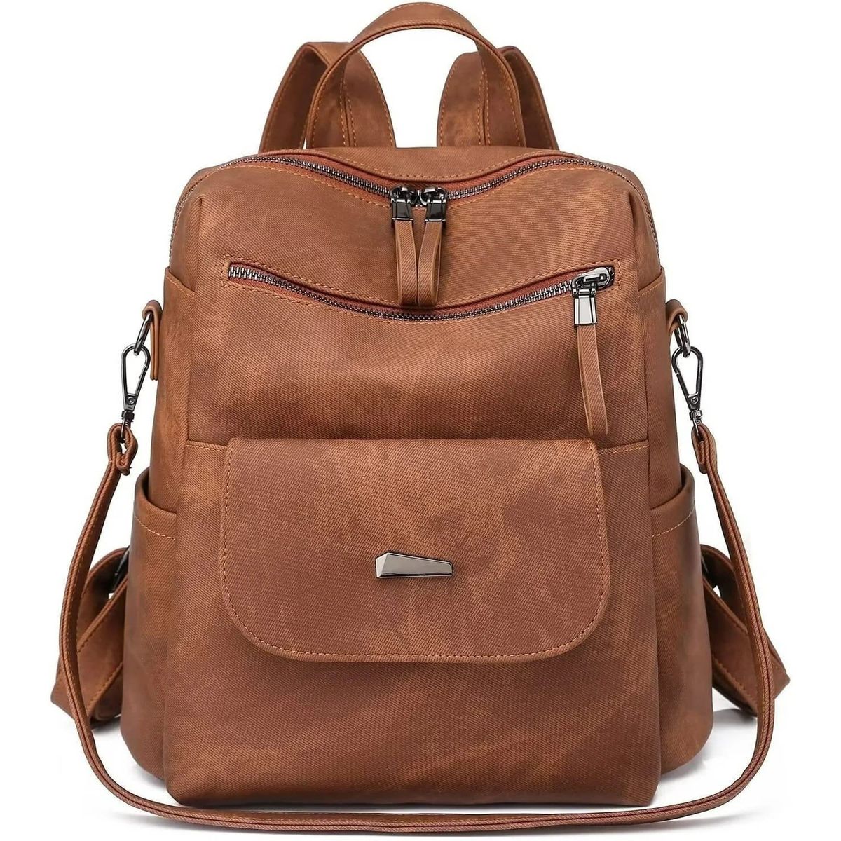 Ladies' Leather Bag - Caramel Color_maomaolike.com