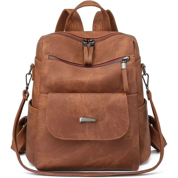 Ladies' Leather Bag - Caramel Color_maomaolike.com