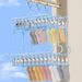 Drying Artifact Multi-Clip Clothes Hanger Home Balcony No Trace Stainless Steel Multi-Functional Underwear Windproof_maomaolike.com