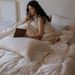 Summer Ice Silk Quilt Cover French-style Vintage Spring-summer Washed Tencel Four-piece Set, Soft Cool To The Touch,_maomaolike.com