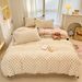Wholesale Korean Style Rex Rabbit Fur Ball Cute Polka Dot Milk Four-Piece Autumn Winter Double-Sided Velvet Warm 4-Piece Set_maomaolike.com