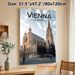 Vienna Austria Cathedral Painting Poster, Vintage-style Historic Cathedral With Decorative Roof Poster, Showcases Classic European Architectural_maomaolike.com