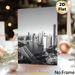 Urban Riverfront Skyline Painting Poster, Monochrome Minimalist Cityscape With Bridge & Skyscrapers Poster, Sleek Urban Wall Decor Suitable For Living_maomaolike.com