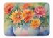 Chrysanthemums In Watercolor Memory Foam Kitchen Mat Machine Washable Anti-Fatigue Mat Cushion Comfort Bath Mat Or Kitchen Rug_maomaolike.com