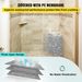 Tile Shower Seat, 22.4\" X 16\" X 20\" Ready To Tile Shower Seat, Factory Waterproof & 100% Leak Proof Tileable Shower Corner Seat, 440lbs Load-Bearing Triangular Board Shower Bench, Grey_maomaolike.com