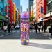 Purple Cute Girl Water Cup, Trendy New Pattern, Leakproof Large Capacity With Straw, High-value Transparent_maomaolike.com