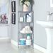 4-Tier Corner Storage Shelves, Wire Shelving Unit, Metal Shelf, Steel Storage Rack For Laundry Bathroom Kitchen Silver_maomaolike.com