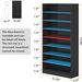 Freestanding Shoe Cabinet, 9-Tier 40-45 Pairs Shoe Storage RackB_maomaolike.com