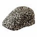 Hot Sale Ladies Retro Leopard Print Beret Hundred with Cowboy Painter Hat Literary Leisure Forward Street Trend Newsboy Cap_maomaolike.com