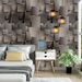3D Line Self-Adhesive Sofa Background Wall TV Metal Grid PVC Wallpaper_maomaolike.com