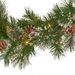 2 Set Of 9 Ft Cashmere And Snow Bristle Garland With 20 Pine Cones And With 50 Warm White LED Lights With Timer Battery Operated-Outdoor,160 Tips_maomaolike.com