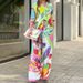 Women's Style Printed Loose Long Sleeve Wide Leg Pants Fashion Suit_maomaolike.com