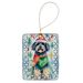 Puli Christmas Porcelain Ornament Christmas Tree Hanging Decorations For Home Christmas Holiday, Rectangle, Gift, Multicolor_maomaolike.com