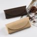 Unisex High-grade leather glasses case leather soft bag Sun sunglasses case myopia glasses cloth bag protection set_maomaolike.com
