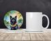 Schipperke Luau Large Sandstone Coasters Pack Of 4 Absorbent Round Coasters Decor Gifts For Men Or Women, 4 In, Multicolor_maomaolike.com