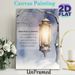 Winter Lantern & Inspirational Quote Painting Poster, Soft Watercolor Snowy Scene Poster, Uplifting Humorous Message, Suitable For Living Room_maomaolike.com