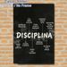 Spanish Discipline Themed Painting Poster, Monochrome Ink-style Typographic Poster, Inspirational Self-discipline Guidelines, Ideal For Home Office_maomaolike.com