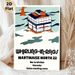 Whirling-in-Rags Building Painting Poster, Minimalist Cartoon Style Poster, Stylized Multi-function Venue Artwork, Ideal Themed Wall Decor For Home_maomaolike.com
