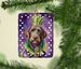 German Wirehaired Pointer King Of Mardi Gras Porcelain Ornament Christmas Tree Hanging Decorations For Home Christmas Holiday, Rectangle, Gift, Multicolor_maomaolike.com