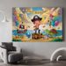 Pirate Birthday Party Banner - 2D Flat Polyester Backdrop With Sailboats, Balloons, Wall Hanging Photo Props, Party Decor_maomaolike.com