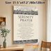 Serenity Prayer Painting Poster, Vintage Monochrome Coastal Wave & Sun Border Poster, Inspirational Spiritual Text Decor For Home, Office And_maomaolike.com