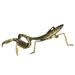 Vintage Pure Mantis Pet Tea Play Chinese Style Brass Insect Small Desktop Miniature Copper Ornament_maomaolike.com