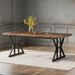Wood Dining Table, Farmhouse 70.8" Kitchen Table For 6 People_maomaolike.com