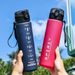 A 800ml Direct-Drinking Large-Capacity Gradient Scale Water Bottle, Portable Sports Outdoor Activities, Suitable For_maomaolike.com