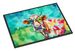 Hippie Animal Cow Doormat Front Door Mat Indoor Outdoor Rugs For Entryway, Non Slip Washable Low Pile, 24H X 36W_maomaolike.com
