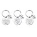 Cross-border English letter metal pendant DIY hand-engraved keychain creative school bag car key pendant_maomaolike.com