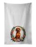 Redbone Coonhound And Flowers Kitchen Towel Set Of 2 White Dish Towels Decorative Bathroom Hand Towel For Hand, Face, Hair, Yoga, Tea, Dishcloth, 19 X 28", White_maomaolike.com