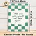 Kitchen Humor Quote Painting Poster, Vintage Green Checkered Handwritten Style Poster, Playful Dining-themed Quote Adds Lighthearted Vibe For Kitchen_maomaolike.com