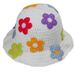 Hot Sale Women Floral Crochet Hat Multi-Color Flower Decor Wide Brim Bucket Caps Skin-friendly Breathable Fisherman_maomaolike.com