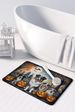 Australian Shepherd Spooky Halloween Memory Foam Kitchen Mat Machine Washable Anti-Fatigue Mat Cushion Comfort Bath Mat Or Kitchen Rug_maomaolike.com