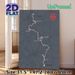Paris-Roubaix Cycling Route Painting Poster, Minimalist Dark-toned Map With Red Highlights Poster, Clearly Presents Key Race Sections, Ideal For_maomaolike.com
