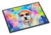 Bichon Frise Hippie Dawg Doormat Front Door Mat Indoor Outdoor Rugs For Entryway, Non Slip Washable Low Pile, 24H X 36W_maomaolike.com
