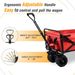 Collapsible Heavy Duty Beach Wagon Cart Outdoor Folding Utility Camping Garden Beach Cart With Universal Wheels Adjustable Handle Shopping_maomaolike.com