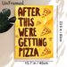 Pizza Themed Fun Slogan Painting Poster, Vibrant Cartoon-style Pizza Slice Poster, Playful Food-inspired Decor Ideal For Kitchen, Dining Room Or Game_maomaolike.com