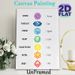Chakra Themed Painting Poster, Vibrant Watercolor-style Chakra Symbols With Positive Affirmations Poster, Soothing Spiritual Decor Ideal For Yoga_maomaolike.com
