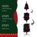 7.5FT Black Slim Artificial Christmas Tree Includes Foldable Metal Stand_maomaolike.com