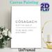 Scottish Gaelic "Còsagach" Definition Painting Poster, Minimalist Black & White Typography Poster, Warm Cozy Vibe Wall Decor Ideal For Bedroom, Living_maomaolike.com