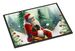 Mastiff And Santa Claus Doormat Front Door Mat Indoor Outdoor Rugs For Entryway, Non Slip Washable Low Pile, 24H X 36W_maomaolike.com