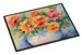 Chrysanthemums In Watercolor Doormat Front Door Mat Indoor Outdoor Rugs For Entryway, Non Slip Washable Low Pile, 24H X 36W_maomaolike.com